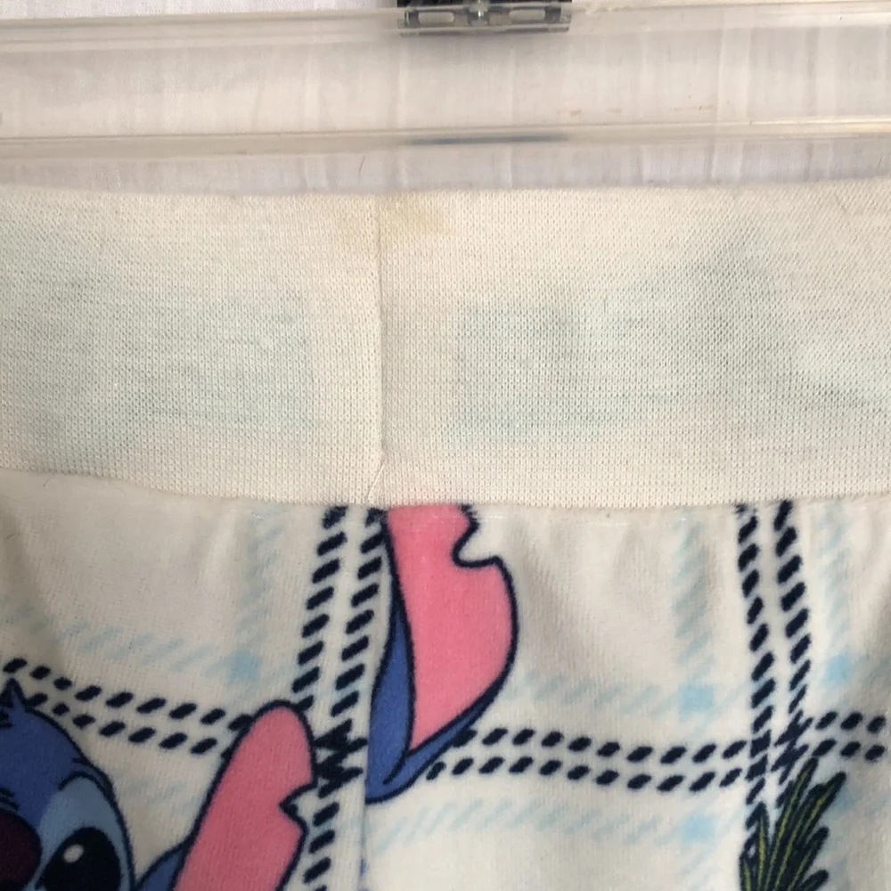 DISNEY STITCH size large unisex super soft pajama loungewear pants w/ elastic - Picture 6 of 12
